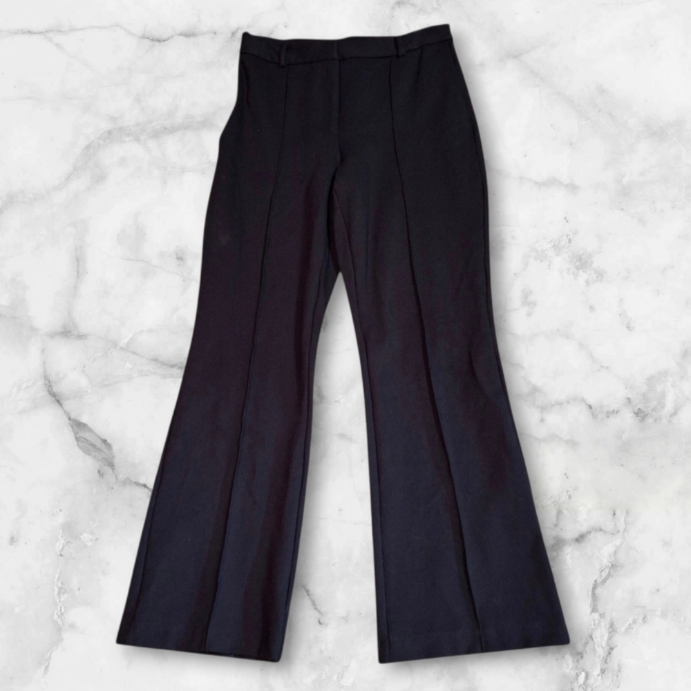 Jason Wu Stretchy Rayon Spandex Mix Black Straight Leg Dress Pants Women Size 8